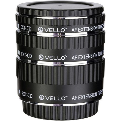  Vello Auto Extension Tube Set for Canon EF/EF-S Mounts and Lenses