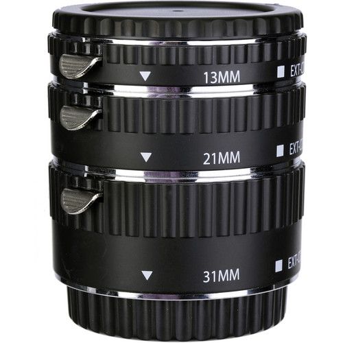  Vello Auto Extension Tube Set for Canon EF/EF-S Mounts and Lenses