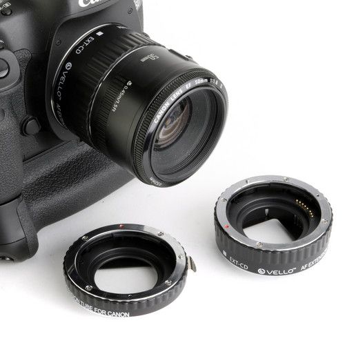  Vello Auto Extension Tube Set for Canon EF/EF-S Mounts and Lenses