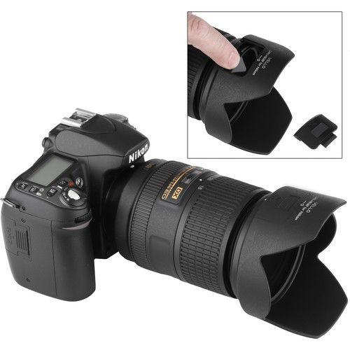  Vello HB-58F Dedicated Lens Hood with Filter Access Panel