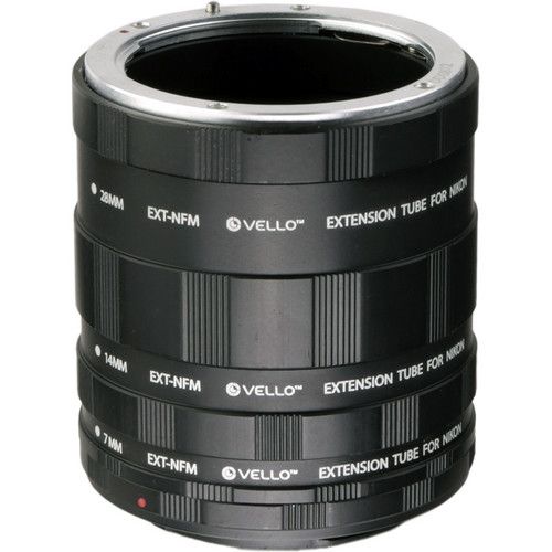  Vello Manual Extension Tube Set for Nikon F-Mount