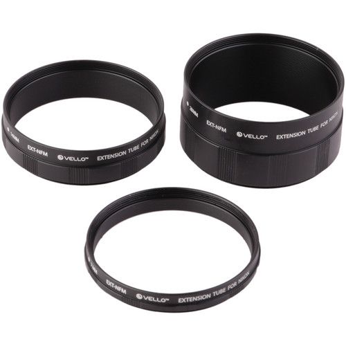  Vello Manual Extension Tube Set for Nikon F-Mount