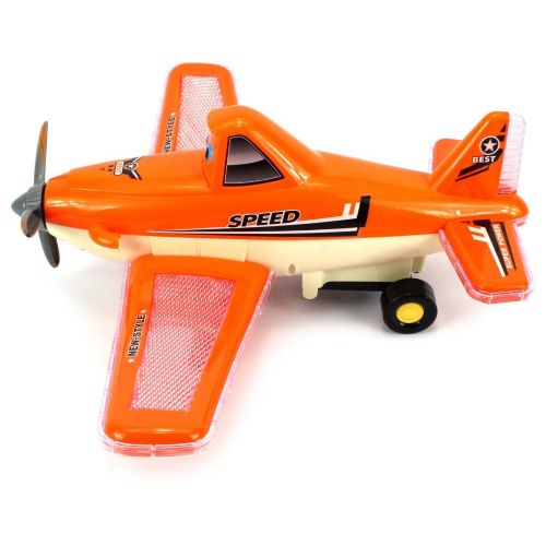  Velocity Toys Cartoon Force Plane Battery Operated Kids Bump and Go Toy Plane by Velocity Toys