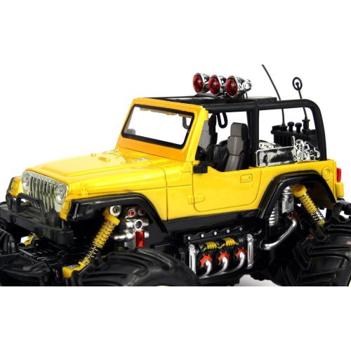  Velocity Toys Jeep Wrangler Remote Control RC Truck 1:16 Scale Big Size Off Road Monster Truck, High Quality by Velocity Toys