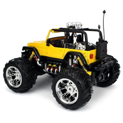  Velocity Toys Jeep Wrangler Remote Control RC Truck 1:16 Scale Big Size Off Road Monster Truck, High Quality by Velocity Toys