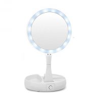 Velocity Lighted Magnifying Makeup Mirror - As Seen On TV, 10X Magnification Makeup Mirror Desktop Cosmetic Mirror Suitable For Travel