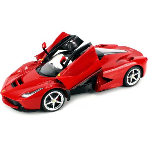  Velocity Toys Licensed Ferrari LaFerrari Limited Edition Electric Remote Control Car 1:14 Scale Ready to Run RTR w Vertical Opening Doors (Colors May Vary)