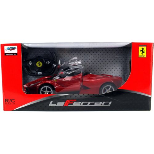  Velocity Toys Licensed Ferrari LaFerrari Limited Edition Electric Remote Control Car 1:14 Scale Ready to Run RTR w Vertical Opening Doors (Colors May Vary)