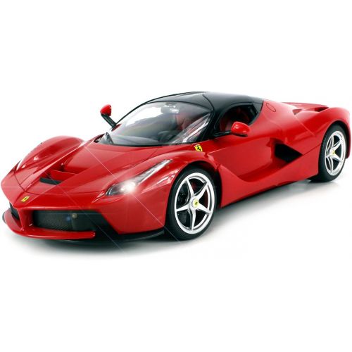  Velocity Toys Licensed Ferrari LaFerrari Limited Edition Electric Remote Control Car 1:14 Scale Ready to Run RTR w Vertical Opening Doors (Colors May Vary)