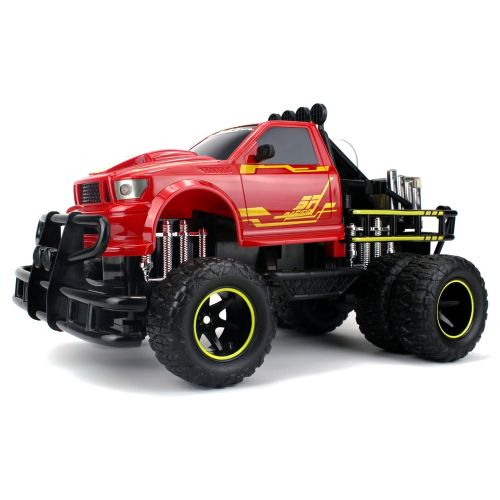  Velocity Toys Jungle Fire TG-4 Dually Rechargeable RC Monster Truck Big 1:12 Scale RTR w/Working Headlights, Dual Rear Wheels (Colors May Vary)