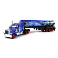 Velocity Toys Heavy Duty Diesel 12 Wheel Semi Electric RC Truck Full Cargo Trailer 1:36 Scale RTR Ready To Run, Rechargeable