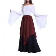 VenaSha Womens Renaissance Medieval Retro Gown Dress