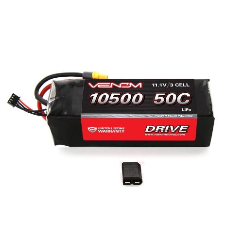  Venom RC Traxxas X-Maxx RC Monster Truck 50C 3S 10500mAh 11.1V LiPo Battery by Venom