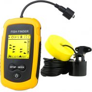 [아마존베스트]Venterior VT-FF001 Portable Fish Finder, Handheld Fishfinder Fish Depth Finder with Sonar Sensor Transducer and LCD Display