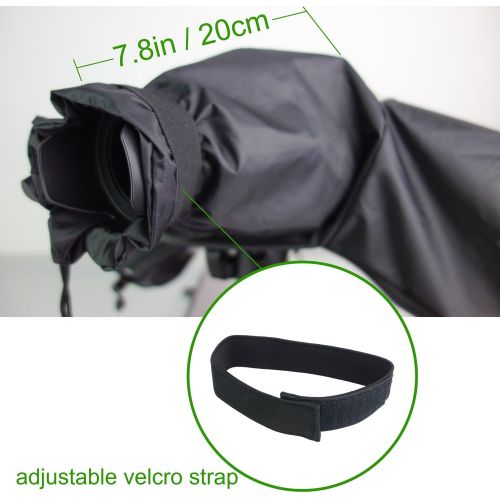  Venterior Waterproof Rain Cover Camera Protector for Canon Nikon Pentax and Other DSLR Cameras - Protect from Rain Snow Dust Sand