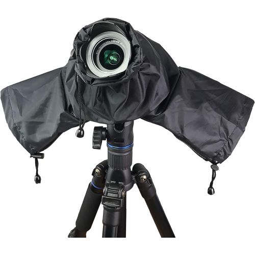  Venterior Waterproof Rain Cover Camera Protector for Canon Nikon Pentax and Other DSLR Cameras - Protect from Rain Snow Dust Sand