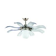 Vento Fiore 42 in. Brushed Nickel Retractable Ceiling Fan