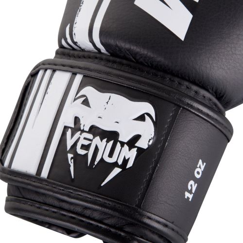  Venum Bangkok Spirit Nappa Leather Hook and Loop Sparring Boxing Gloves - Black
