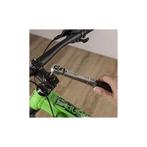  자전거 정비 공구 수리Venzo Bicycle Bike 1/4 Inch Driver - Torque Wrench Allen Key Tools Socket Set Kit 2-24Nm - Small Adjustable