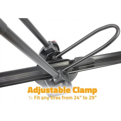  Venzo Car Roof Bike Bicycle Carrier Rack Clamp on Type Max 15kg with Lock, No Need to take Front Wheel Off