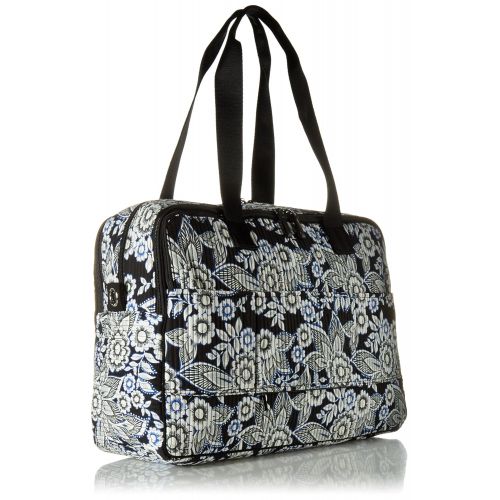  Vera+Bradley Vera Bradley Iconic Deluxe Weekender Travel Bag, Signature cotton