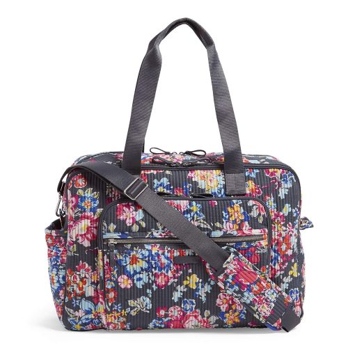  Vera+Bradley Vera Bradley Iconic Deluxe Weekender Travel Bag, Signature Cotton