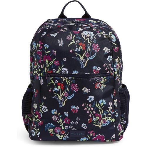  Vera Bradley Recycled Lighten Up Reactive Grand Backpack, Itsy Ditsy Floral,One Size