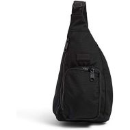 Vera Bradley Womens Recycled Lighten Up Reactive Mini Sling Backpack, Black, One Size