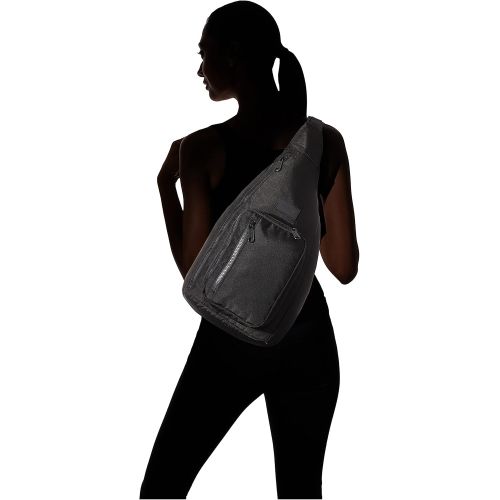  Vera Bradley womens Recycled Lighten Up Reactive Sling Backpacks, Black, One Size US