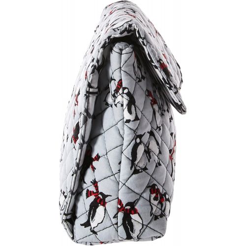  Vera Bradley Luggage Womens Brush & Cosmetic Case Playful Penguins Gray One Size