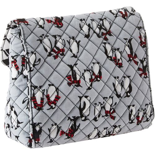  Vera Bradley Luggage Womens Brush & Cosmetic Case Playful Penguins Gray One Size