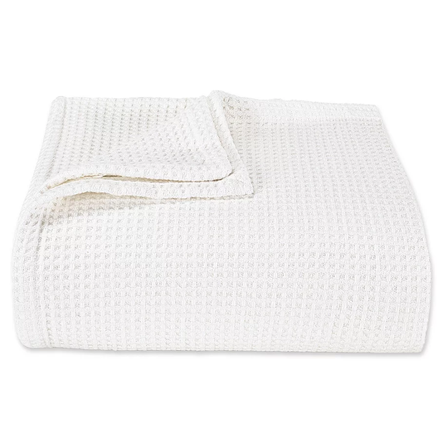 Vera Wang Waffleweave Throw Blanket