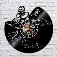 Veranikaz5go Dj Music Gift For Boyfriend Wall Clock Vintage Personalized Dj Music Vinyl Record Wall Clock Modern Birthday Gift Dj Music Custom Clock