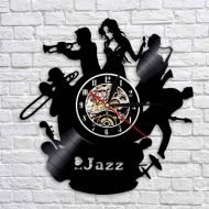 Veranikaz5go Classical Music Birthday Gift For Men And Woman Jazz Music Gift For Fan Wall Clock Vintage Jazz Music Lp Vinyl Record Wall Clock Modern