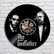 Veranikaz5go The Godfather Movie Vinyl Record Wall Clock Modern Godfather Film Gift For Fan Wall Clock Vintage Birthday Gift American Crime Film Art