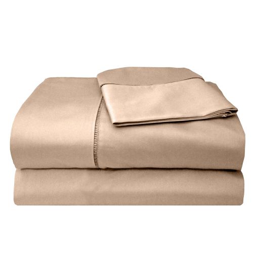  Veratex, Inc., us kitchen, VERLQ Veratex Legacy Collection 300 Thread Count 100% Egyptian Cotton Sateen Bed Sheet Set With Elegant Stitch Hem Design, California King Size, Taupe