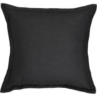 Veratex Gotham Collection Contemporary Style Soft 100% Linen Bedroom Euro Sham Throw Pillow, Dark Teal