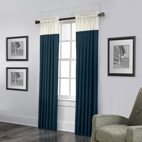  Veratex The Monterey Window Collection Made in the U.S.A. 100% Linen Living Room Rod Pocket Window Panel Curtain, Gray, 63