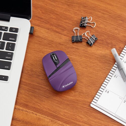  Verbatim Commuter Series Wireless Mini Travel Mouse (Purple)