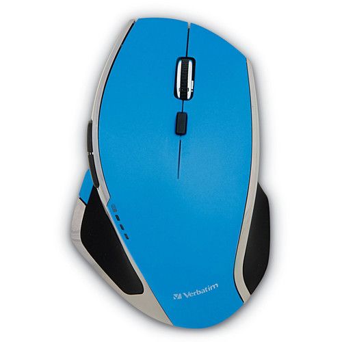  Verbatim Wireless Notebook 8-Button Deluxe Blue LED Mouse (Blue)