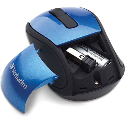  Verbatim Wireless Mini Travel Mouse - Blue