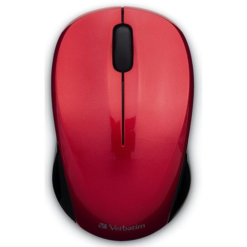  Verbatim Silent Wireless Blue Led Mouse (Red)