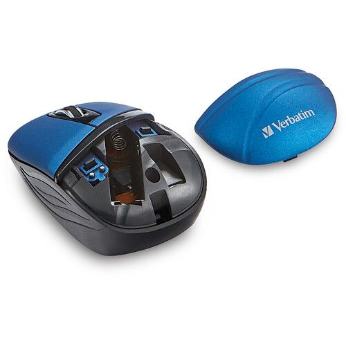  Verbatim Commuter Series Wireless Mini Travel Mouse (Blue)