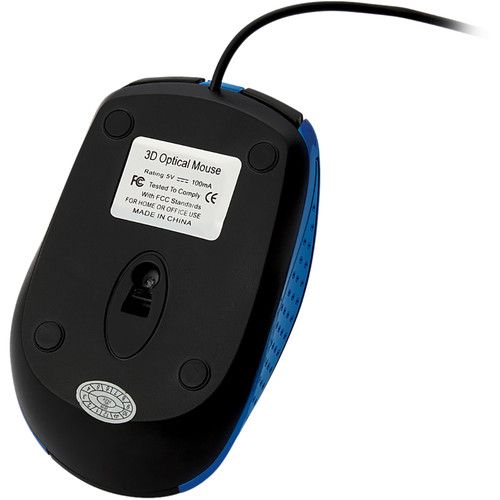  Verbatim Wired Notebook Optical Mouse (Blue)