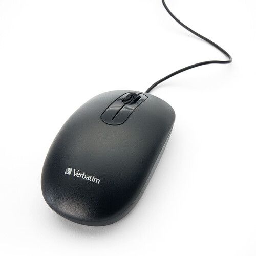  Verbatim Wired Keyboard and Mouse Bundle (Black)