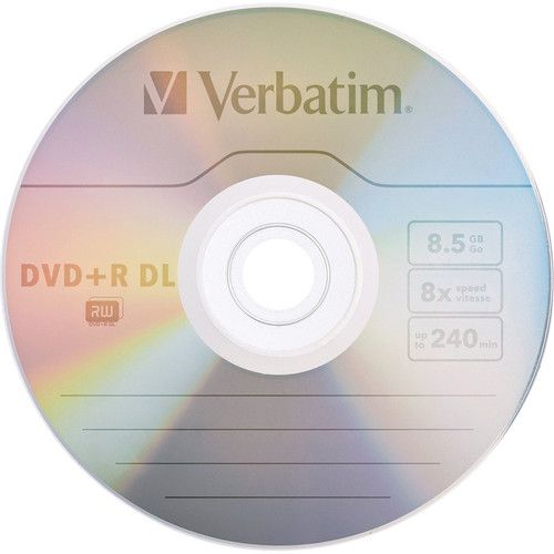  Verbatim DVD+R Double Layer 8.5GB 8x Recordable Disc (Spindle Pack of 50)