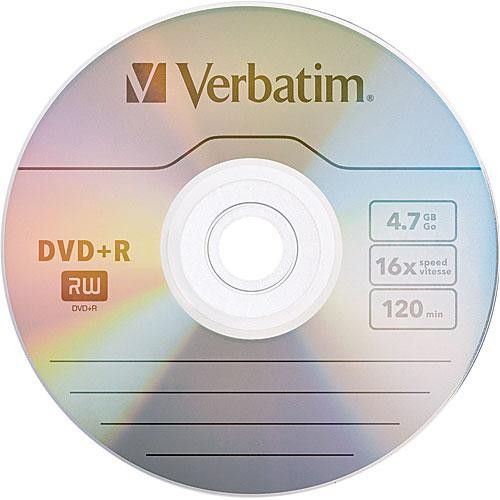  Verbatim DVD+R 4.7GB 16x Disc (100 Pack)