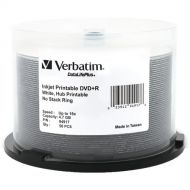 Verbatim DVD+R DataLifePlus Inkjet/Hub Printable Recordable Disc (Spindle Pack of 50)