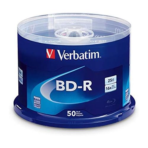  [아마존베스트]Verbatim BD-R 25GB 16X Blu-ray Recordable Media Disc - 50 Pack Spindle
