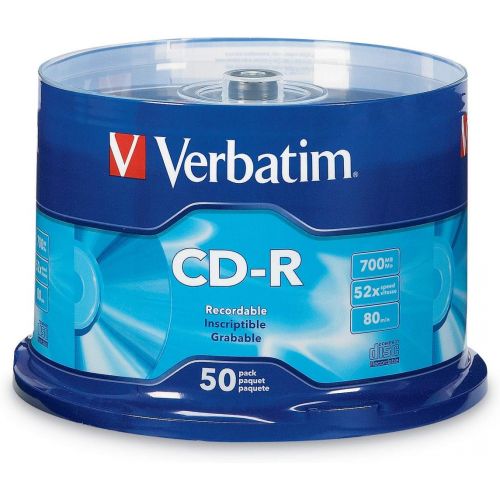  [아마존베스트]Verbatim 94691 CD-R 700MB 80 Minute 52x Recordable Disc - 50 Pack